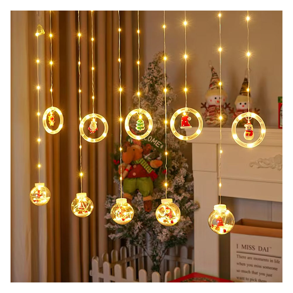 Cortina Luces - LED Bola Navidad