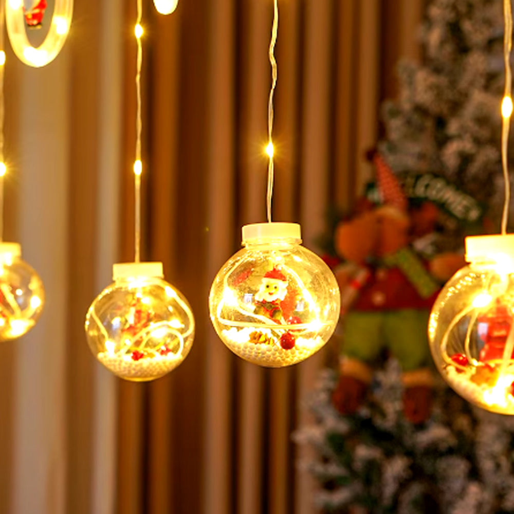 Cortina Luces - LED Bola Navidad