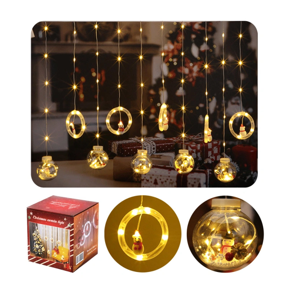 Cortina Luces - LED Bola Navidad