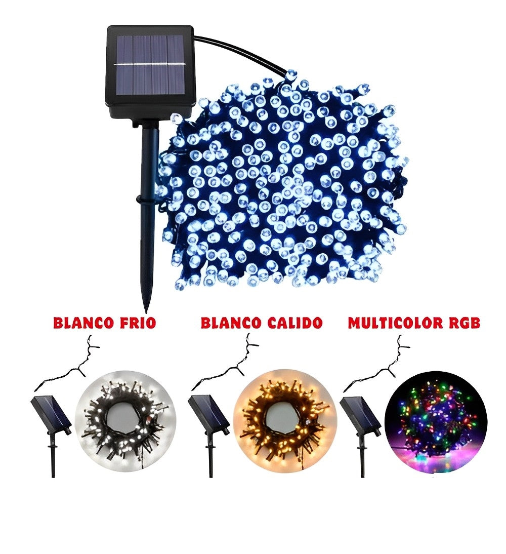 PROMO 2x1, LUZ Solar de Navidad,  12 mts cada una.