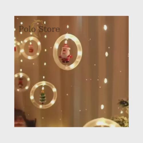 Cortina Luces - LED Bola Navidad